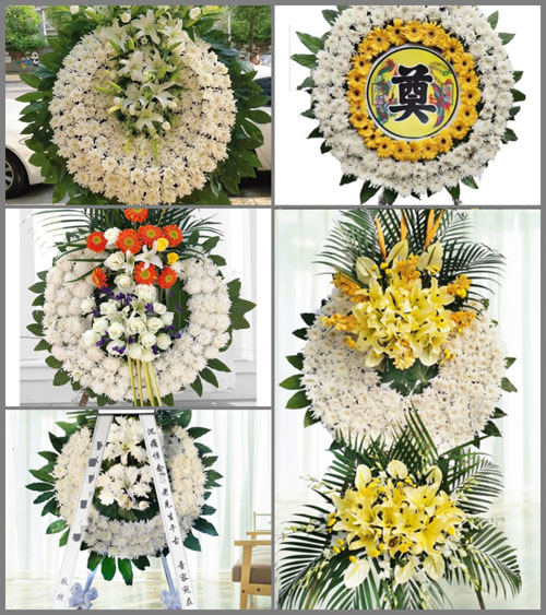 湖北荆门市京山县新市镇水峡口村花圈速递